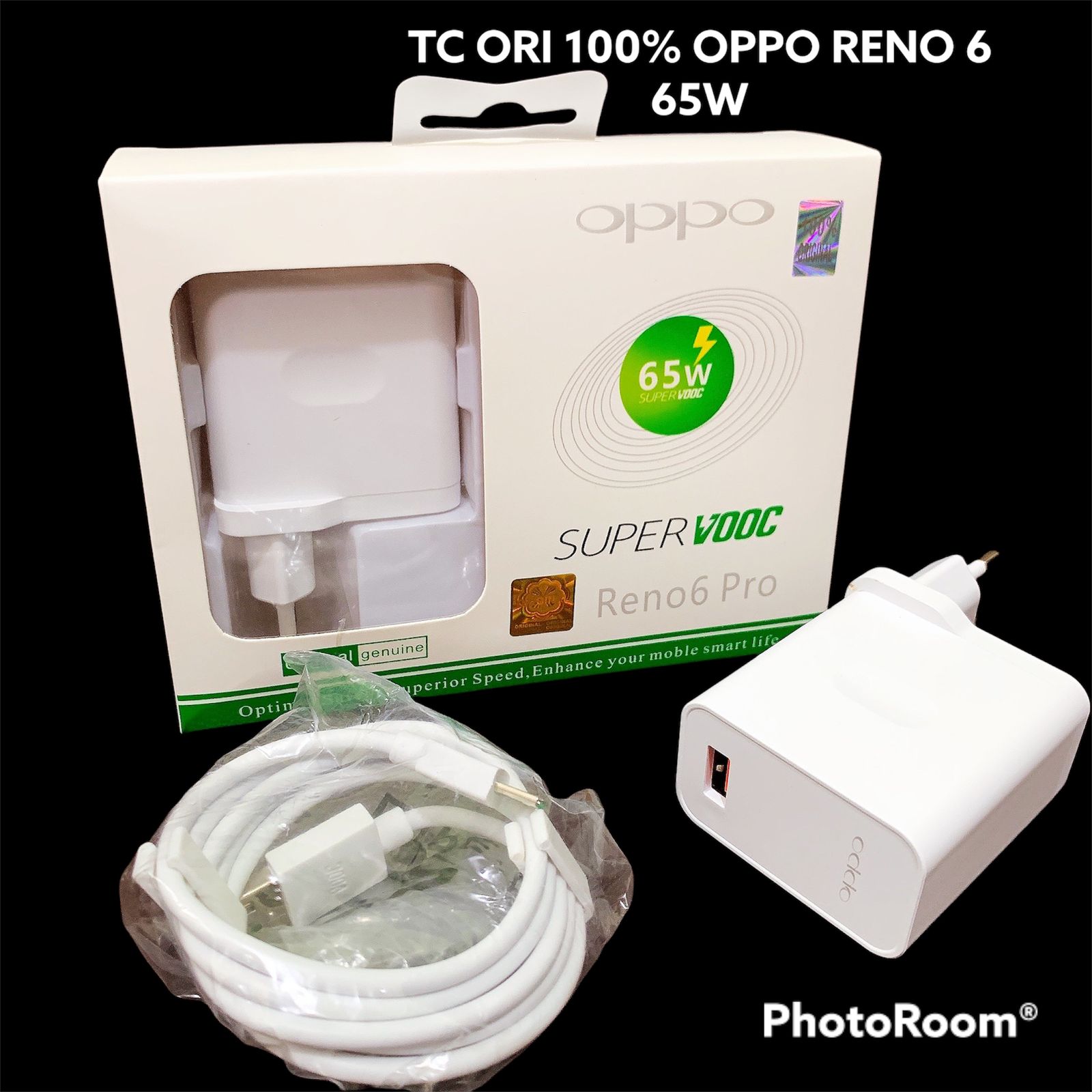 TRAVEL CHARGER ORIGINAL 100% OPPO RENO 6 PRO 65W TYPE C